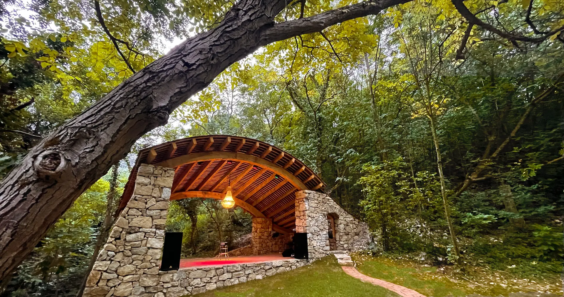Community gathering among nature at Socolari village